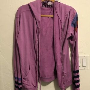 Th vintage life nature love zip hood